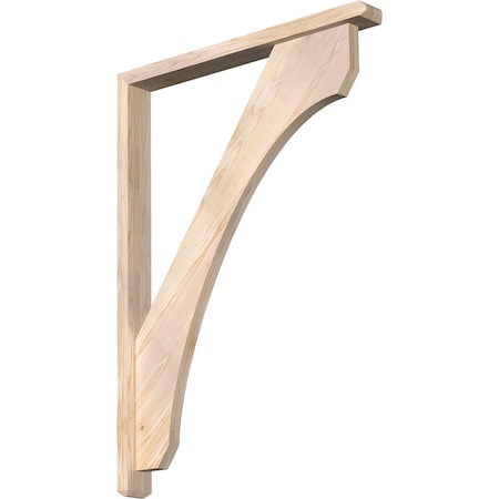 Ekena Millwork Legacy Craftsman Smooth Bracket w/ Offset Brace, Douglas Fir, 3 1/2"W x 32"D x 44"H BKT0402X32X44LEC04SDF